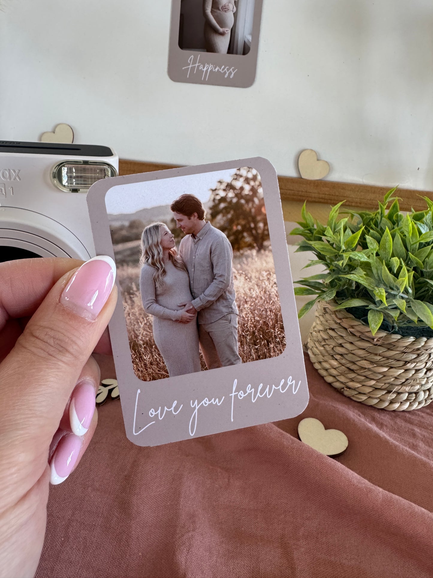 Magnet photo style Instax 6,3x9 taupe