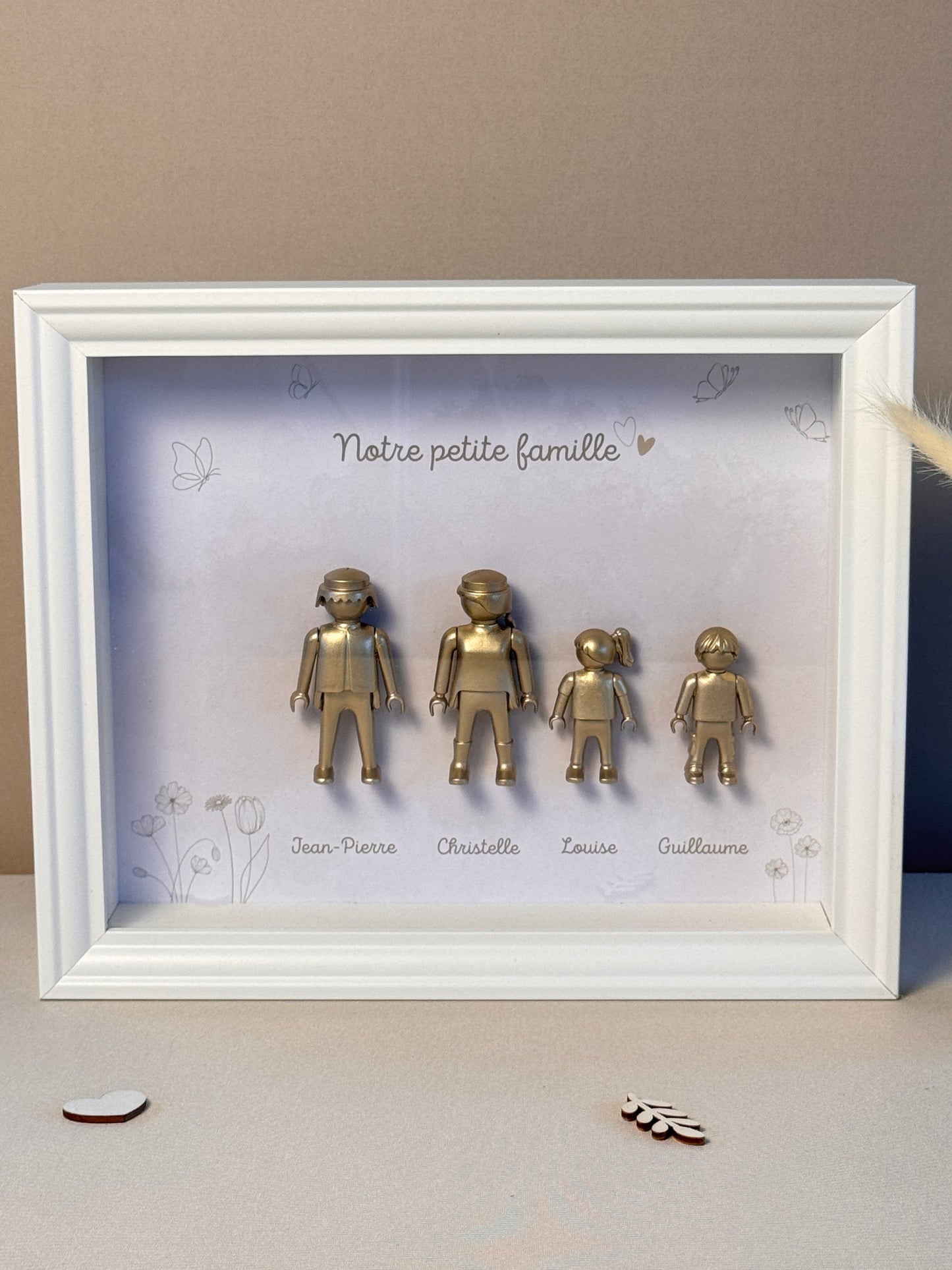 Boîte à figurines - Notre famille - 2 parents et 2 enfants