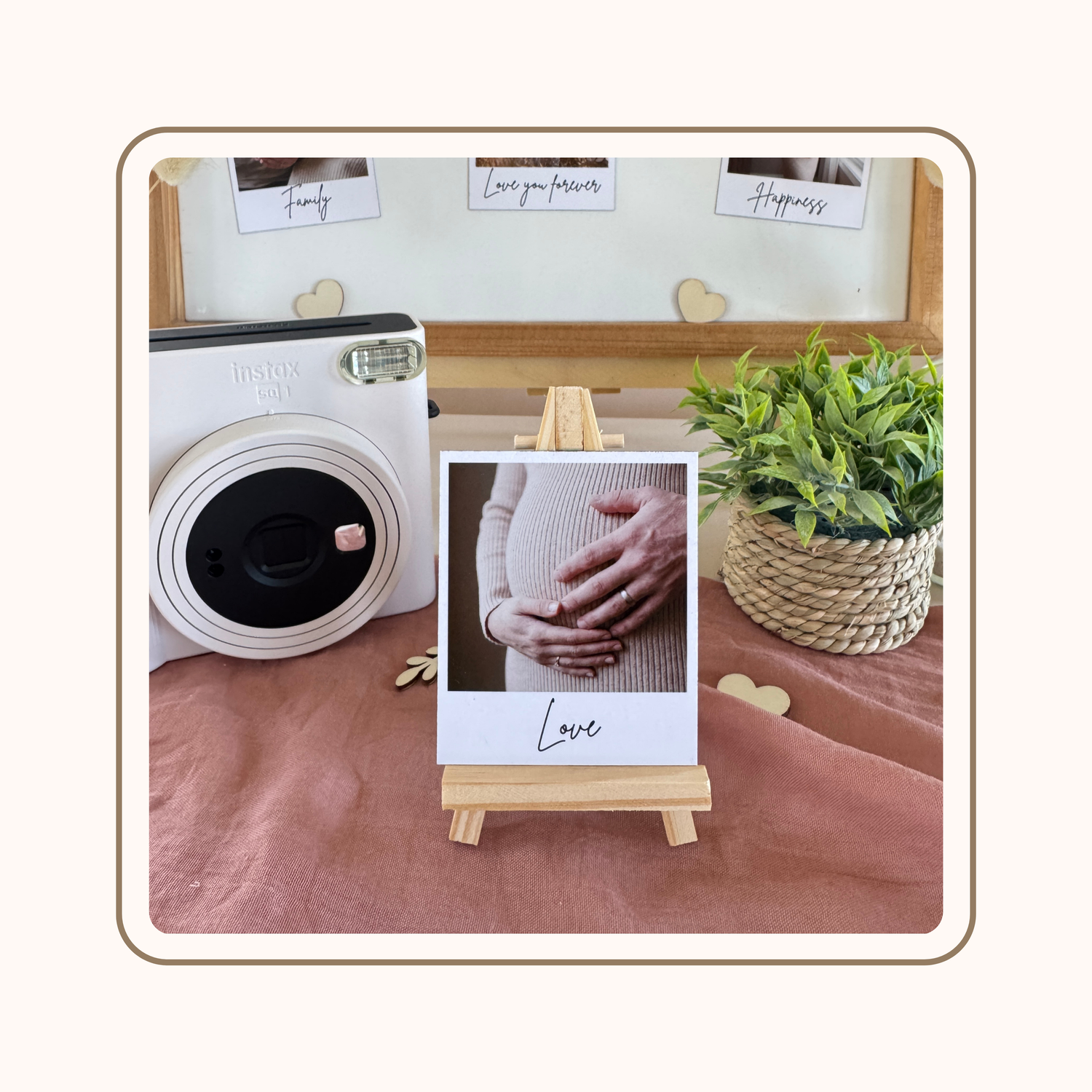 Magnet photo souple style "Instax" personnalisé