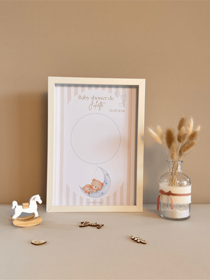 Tableau à empreintes - Dans la lune ! (Bleu)