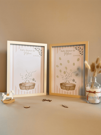 Tableau à empreintes - Mon joli panier ! (Vert)