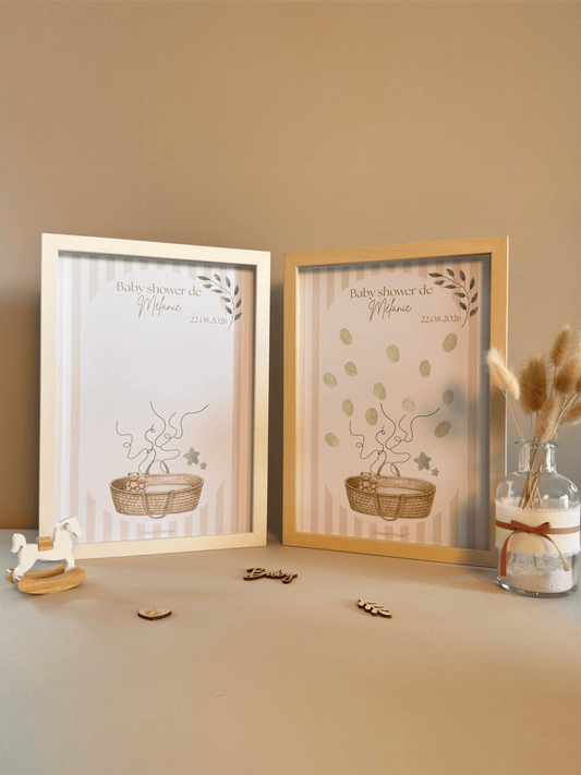 Tableau à empreintes - Mon joli panier ! (Vert)