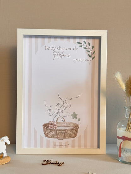 Tableau à empreintes - Mon joli panier ! (Vert)