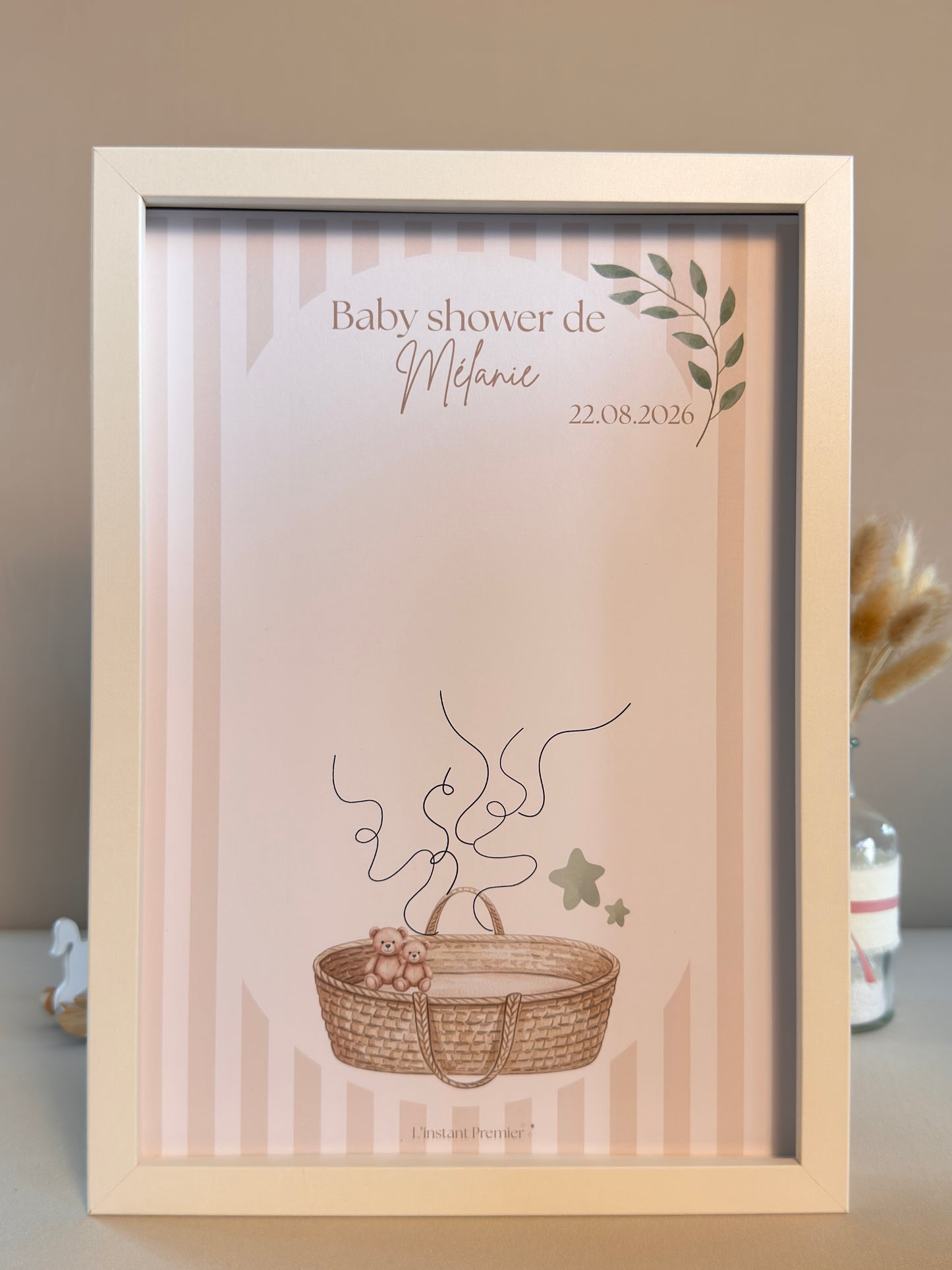 Tableau à empreintes - Mon joli panier ! (Vert)