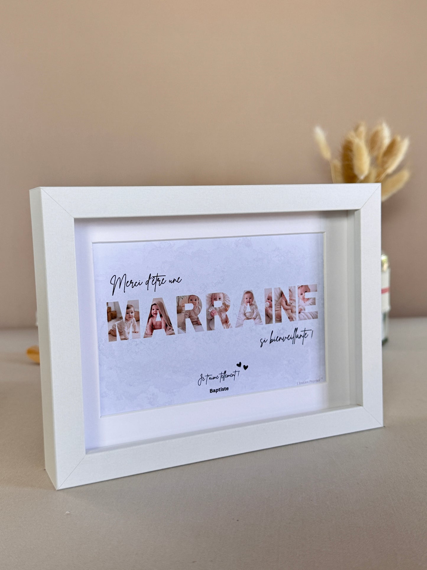 Merci Marraine - Fumée verte et écriture noire