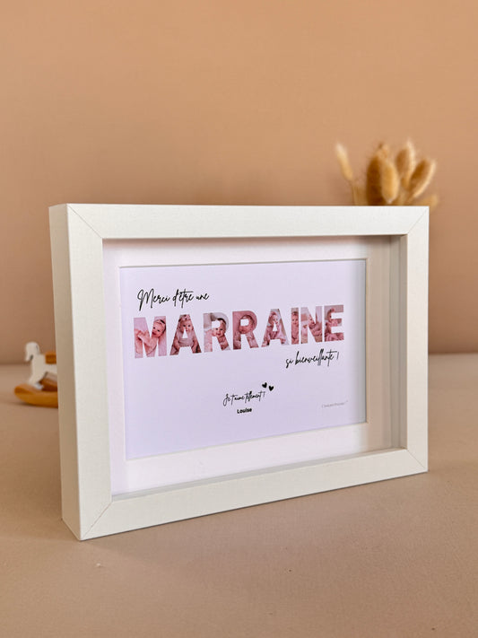 Merci Marraine - Sans fond et écriture noire