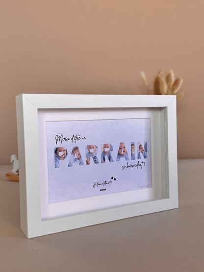 Merci parrain - Fumée bleue & écriture noire