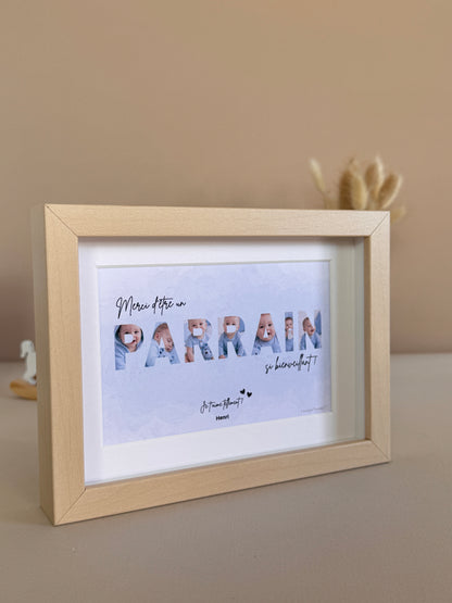 Merci parrain - Fumée bleue & écriture noire