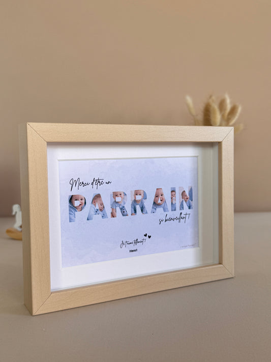 Merci parrain - Fumée bleue & écriture noire
