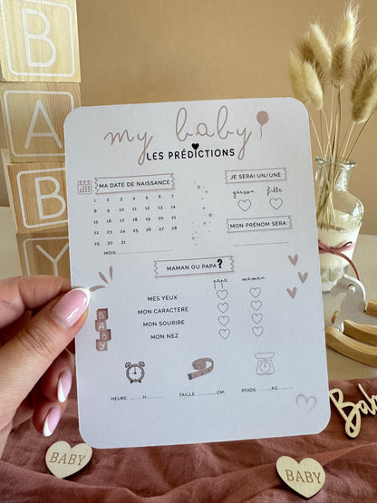 Cartes de pronostics de grossesse