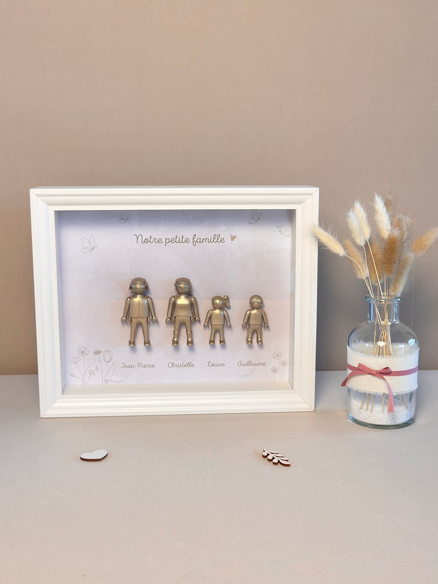Boîte à figurines - Notre famille - 2 parents et 2 enfants